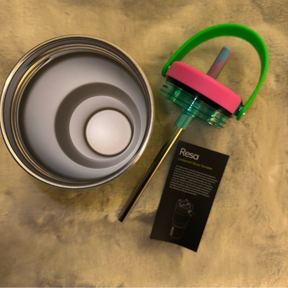 NEW! BRUMATE Mommy & Me Neon Rainbow Swirl Resa 25oz & 12oz LEAP Straw Tumblers - Picture 11 of 16